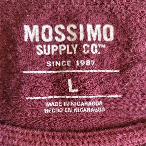 Mossimo Maroon Tank Top w/ Textured & Raised Pattern, Women Size L, EUC - Picture 6 of 6